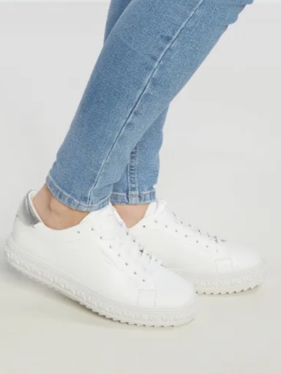 Michael Kors Shoes - Michael Kors Grove Lace Up Leather Sneakers Size 8.5